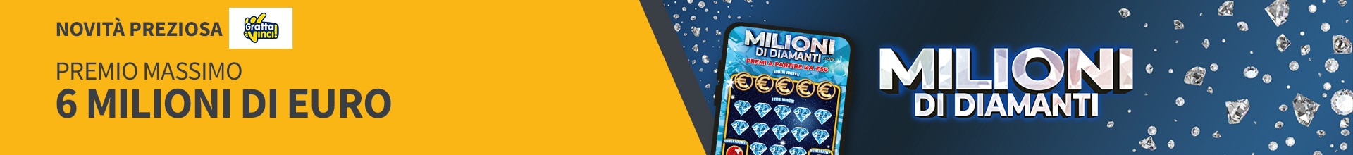 Banner HOMEPAGE - Milioni di Diamanti